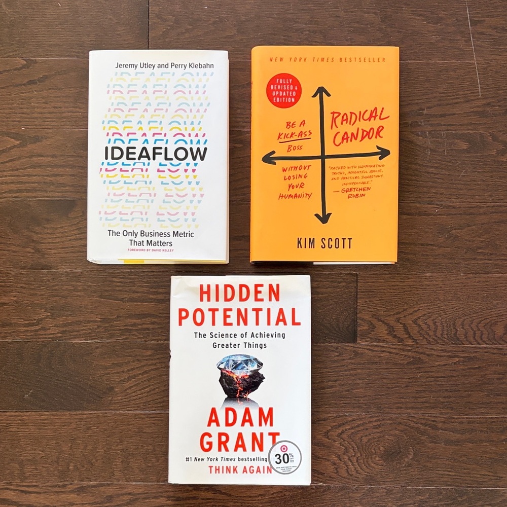 Set of 3 Business & Teamwork Books — Adam Grant, Kim Scott
